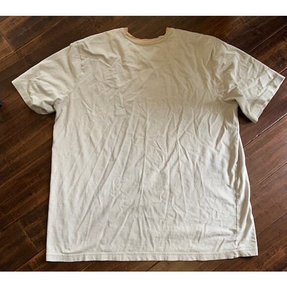 Men's Basic Editions 2XLT Tan Collar T-Shirt - Picture 1 of 2